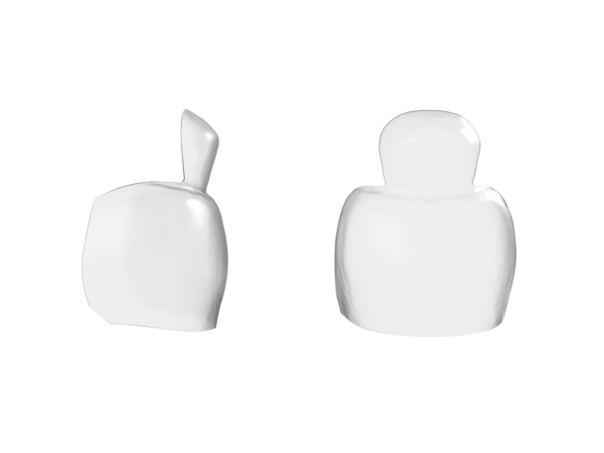 Biofit HD Posterior translucent white 75µ 4,5 mm (50)