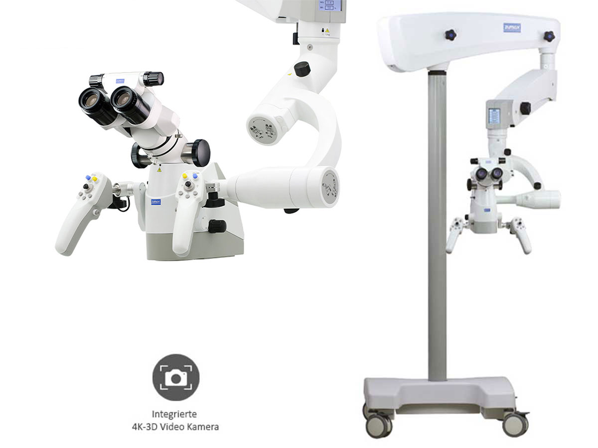 Mikroskop ElektroMag (OMS3200 R2) inkl. 4K 3D Video Kamera - Rollenstativ