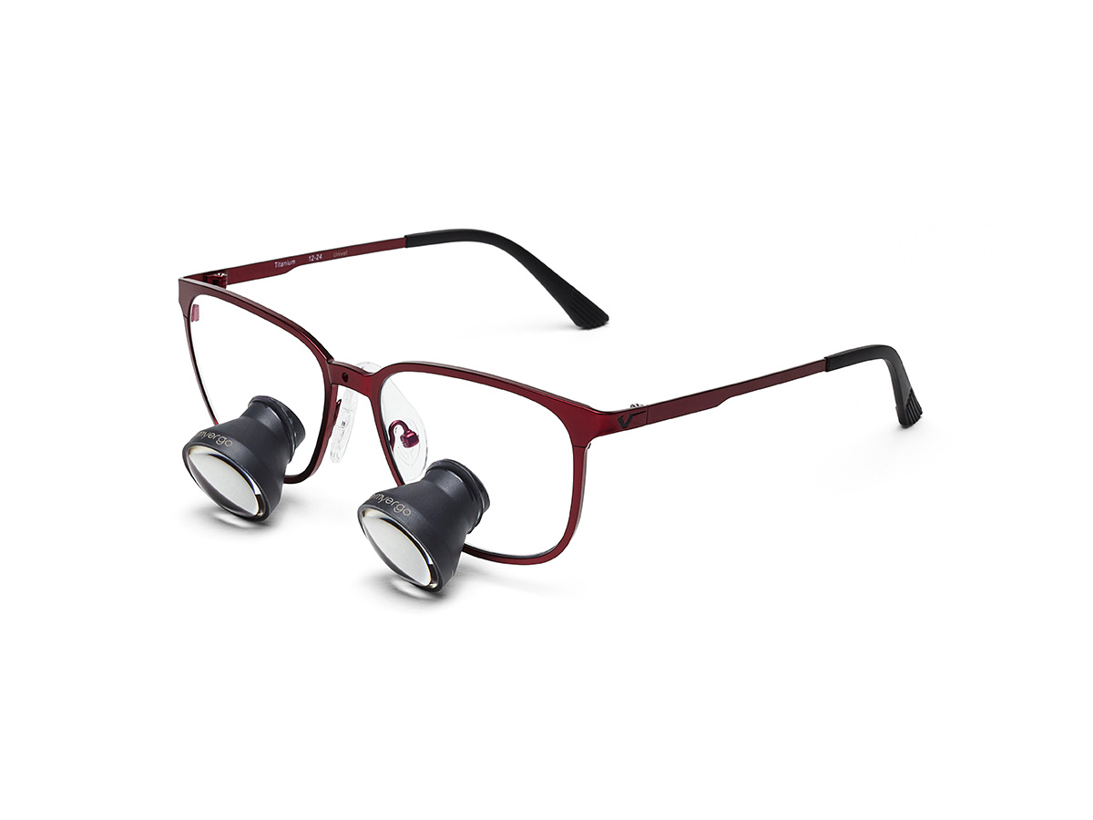 MyErgo Galilei TTL Lupe 3,0x400 mm REGENT (square) - burgunder