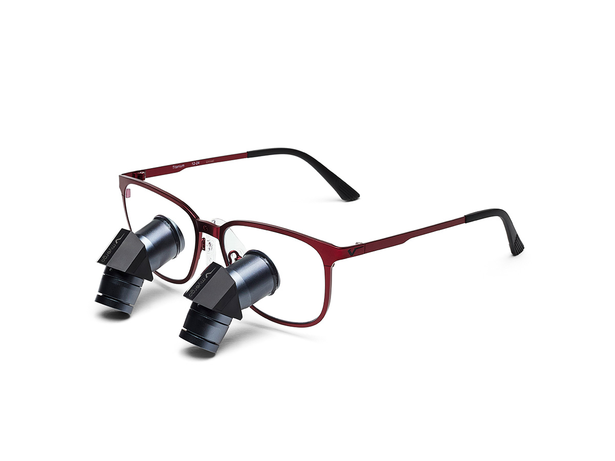 MyErgo TTL RFR. Lupe 3,5x450 mm REGENT (square) - burgunder